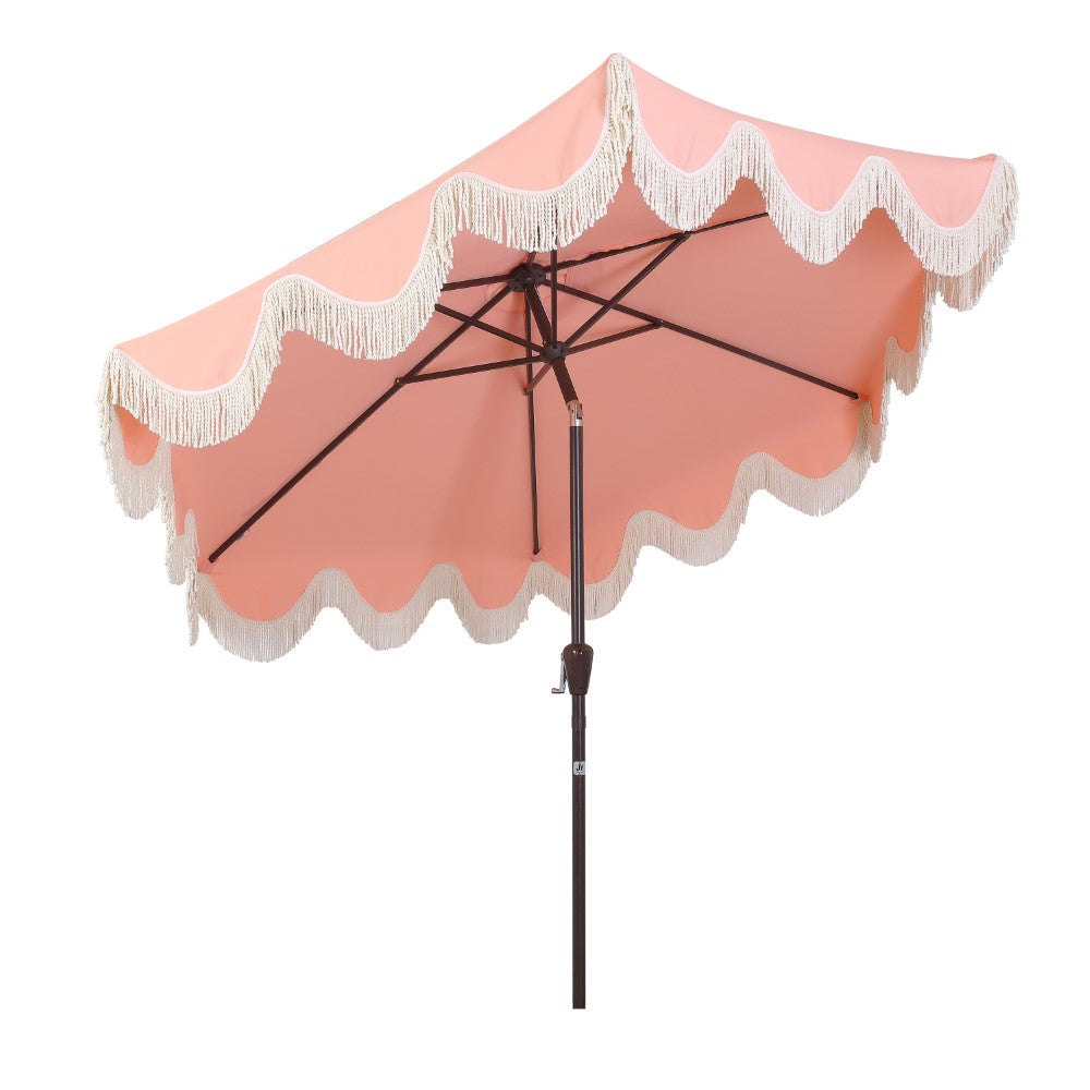 Gavin 9 ft. Classic Cottage Tassel Market Patio Umbrella