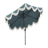 Gavin 9 ft. Classic Cottage Tassel Market Patio Umbrella