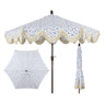 Blue/White/Cream, Dark Brown Pole