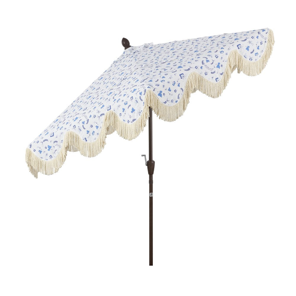 Gavin 9 ft. Classic Cottage Tassel Market Patio Umbrella