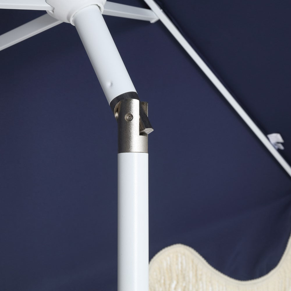 Gavin 9 ft. Classic Cottage Tassel Market Patio Umbrella