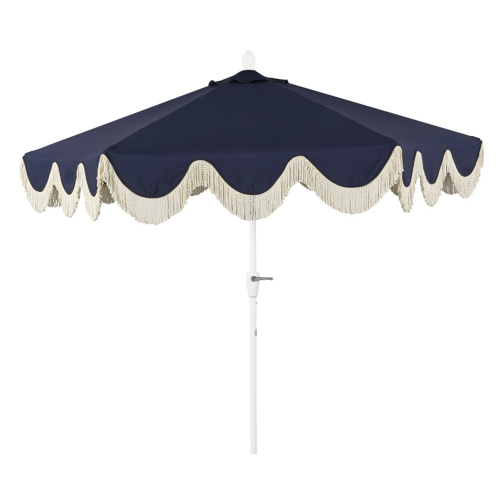 Gavin 9 ft. Classic Cottage Tassel Market Patio Umbrella