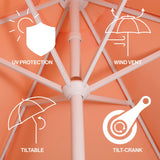 Gavin 9 ft. Classic Cottage Tassel Market Patio Umbrella