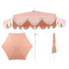 Coral Pink/Cream, White Pole