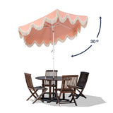 Gavin 9 ft. Classic Cottage Tassel Market Patio Umbrella