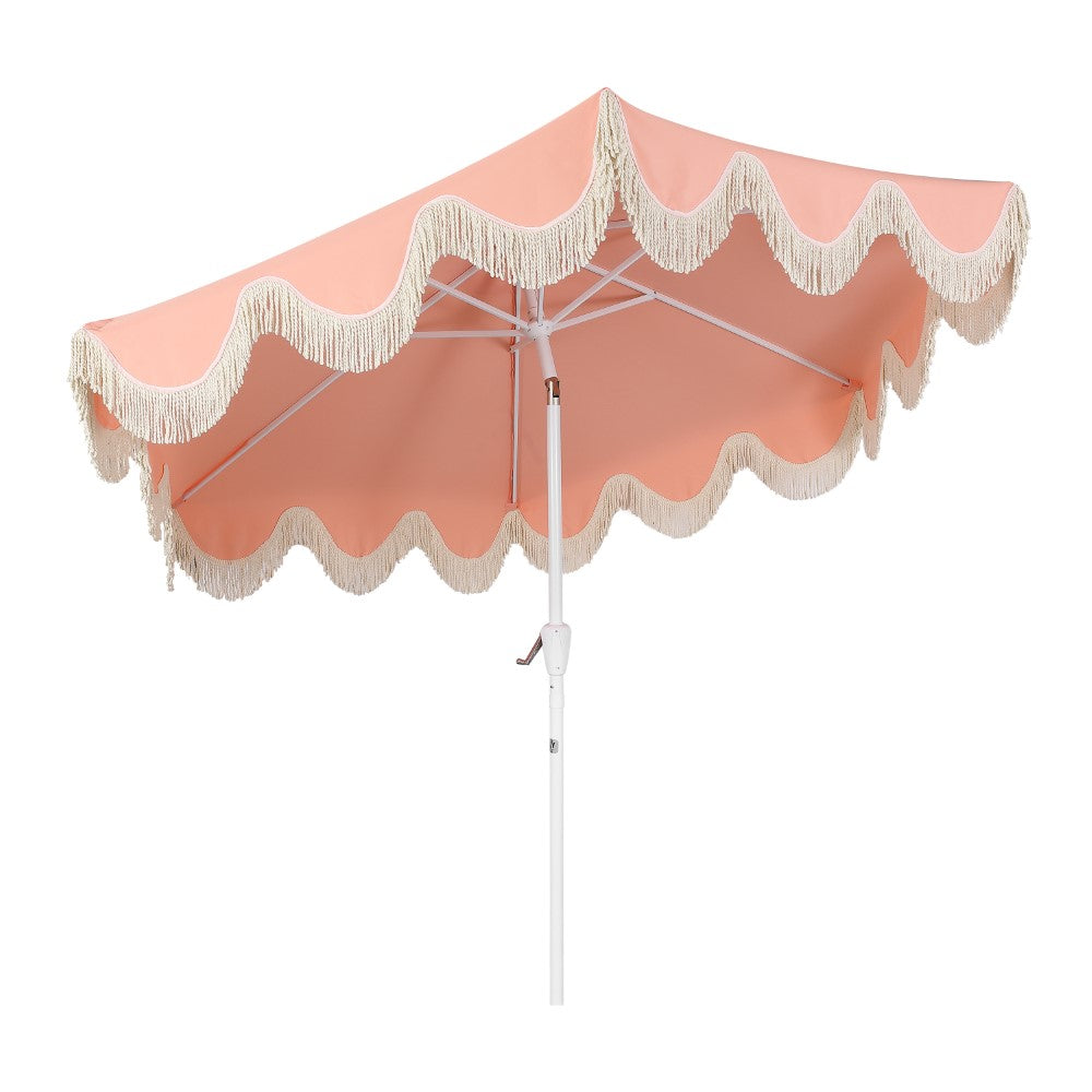 Gavin 9 ft. Classic Cottage Tassel Market Patio Umbrella
