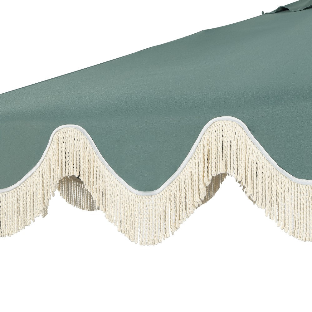 Gavin 9 ft. Classic Cottage Tassel Market Patio Umbrella