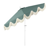 Gavin 9 ft. Classic Cottage Tassel Market Patio Umbrella