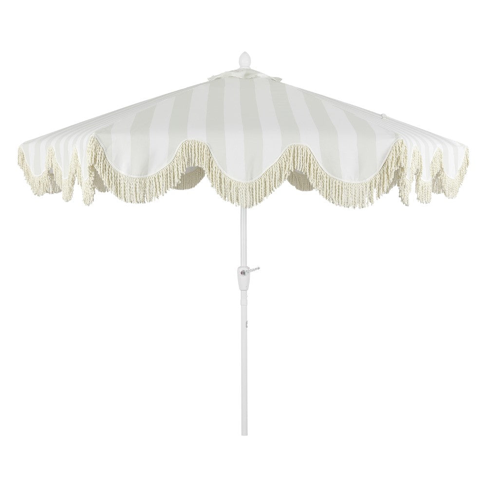 Gavin 9 ft. Classic Cottage Tassel Market Patio Umbrella