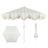 Gavin 9 ft. Classic Cottage Tassel Market Patio Umbrella