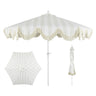 Light Gray and White Stripe/Cream, White Pole