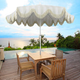 Gavin 9 ft. Classic Cottage Tassel Market Patio Umbrella