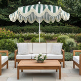 Gavin 9 ft. Classic Cottage Tassel Market Patio Umbrella