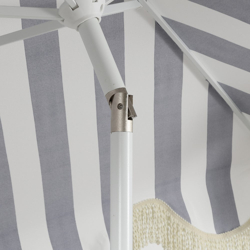 Gavin 9 ft. Classic Cottage Tassel Market Patio Umbrella