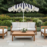 Gavin 9 ft. Classic Cottage Tassel Market Patio Umbrella
