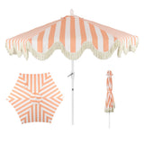 Gavin 9 ft. Classic Cottage Tassel Market Patio Umbrella