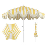 Gavin 9 ft. Classic Cottage Tassel Market Patio Umbrella