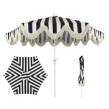 Gavin 9 ft. Classic Cottage Tassel Market Patio Umbrella