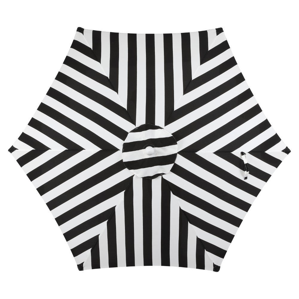 Gavin 9 ft. Classic Cottage Tassel Market Patio Umbrella