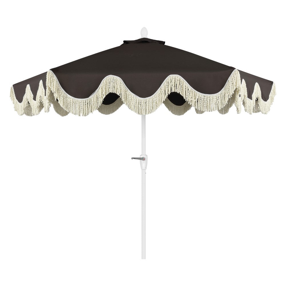 Gavin 9 ft. Classic Cottage Tassel Market Patio Umbrella