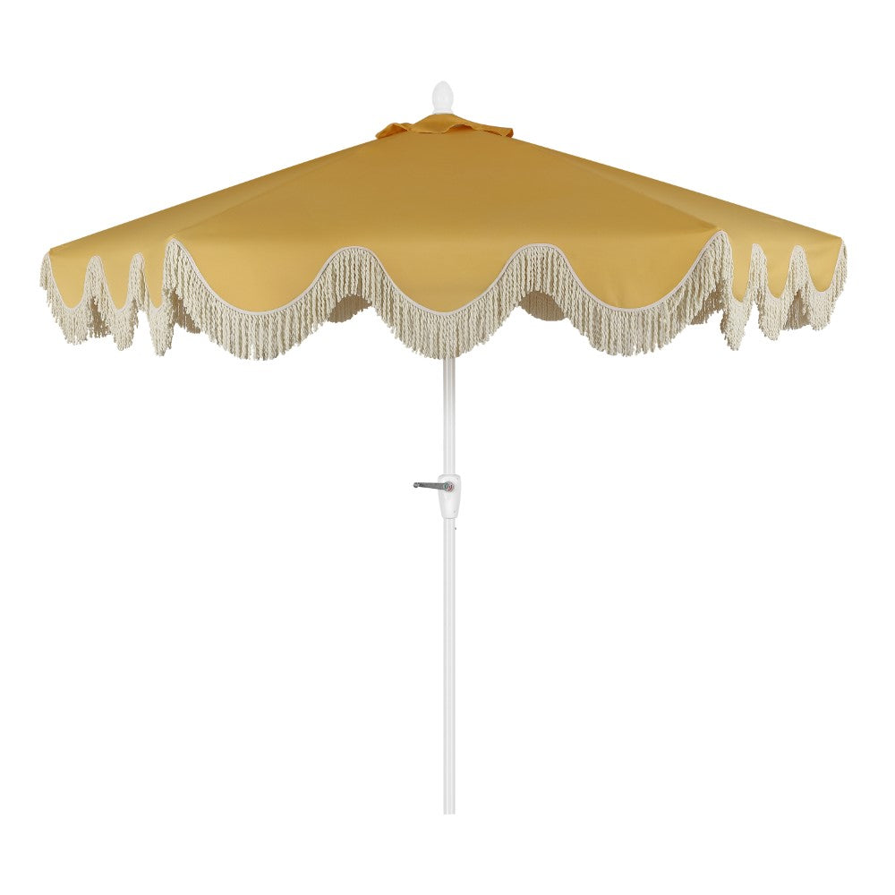 Gavin 9 ft. Classic Cottage Tassel Market Patio Umbrella