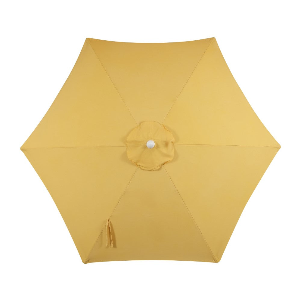Gavin 9 ft. Classic Cottage Tassel Market Patio Umbrella