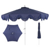 Navy/Blue, White Pole