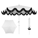 Gavin 9 ft. Classic Cottage Tassel Market Patio Umbrella