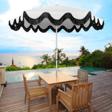 Gavin 9 ft. Classic Cottage Tassel Market Patio Umbrella