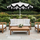 Gavin 9 ft. Classic Cottage Tassel Market Patio Umbrella