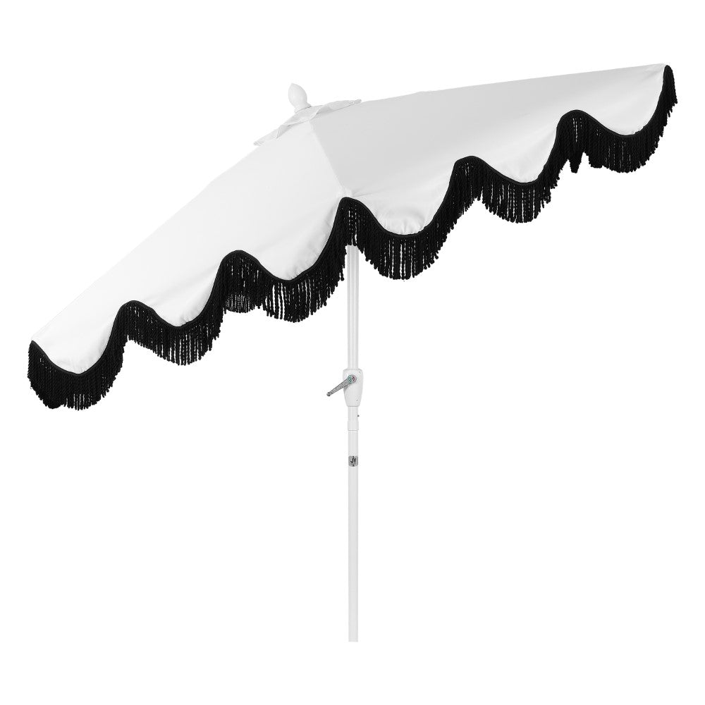 Gavin 9 ft. Classic Cottage Tassel Market Patio Umbrella