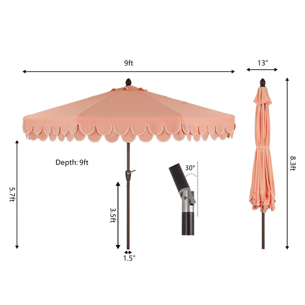 Dimension Image Coral Pk/White, Dark Brown
