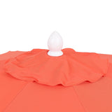 Hooli 9 ft. Classic MidCentury Scalloped Fringe Market Patio Umbrella