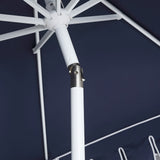 Hooli 9 ft. Classic MidCentury Scalloped Fringe Market Patio Umbrella