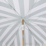 Juniper 6.5 ft. Classic Cottage Fringe Tassel Market Beach Umbrella