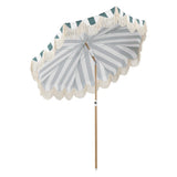 Juniper 6.5 ft. Classic Cottage Fringe Tassel Market Beach Umbrella