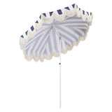 Juniper 6.5 ft. Classic Cottage Fringe Tassel Market Beach Umbrella