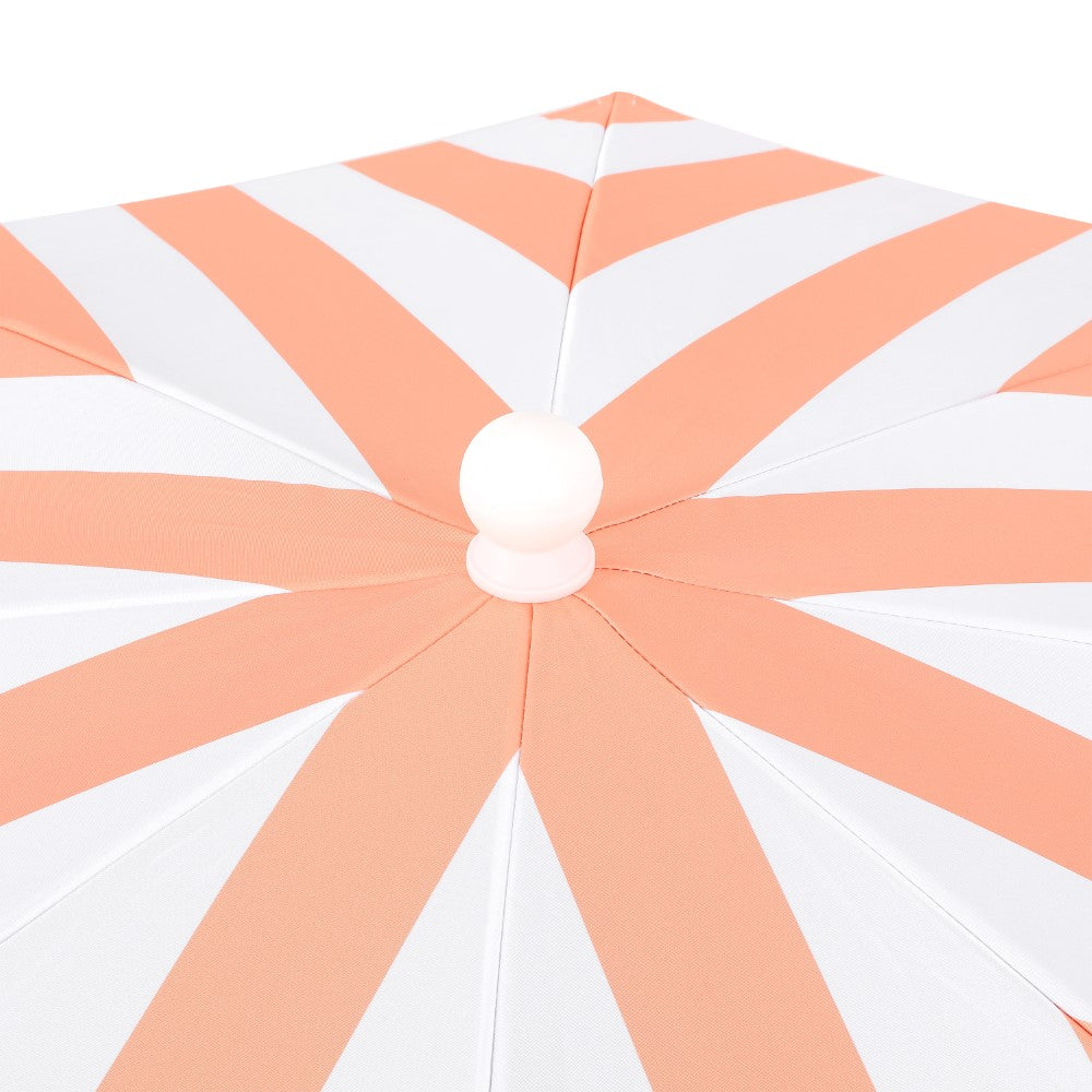 Juniper 6.5 ft. Classic Cottage Fringe Tassel Market Beach Umbrella