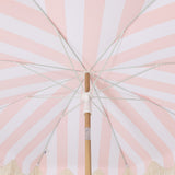 Juniper 6.5 ft. Classic Cottage Fringe Tassel Market Beach Umbrella