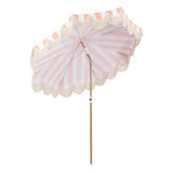 Juniper 6.5 ft. Classic Cottage Fringe Tassel Market Beach Umbrella