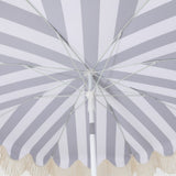 Juniper 6.5 ft. Classic Cottage Fringe Tassel Market Beach Umbrella