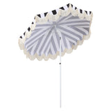 Juniper 6.5 ft. Classic Cottage Fringe Tassel Market Beach Umbrella
