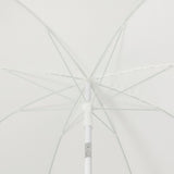 Terra 6.5 ft. Classic MidCentury Scalloped Fringe Market Beach Umbrella
