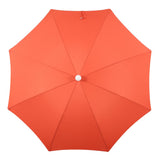 Terra 6.5 ft. Classic MidCentury Scalloped Fringe Market Beach Umbrella