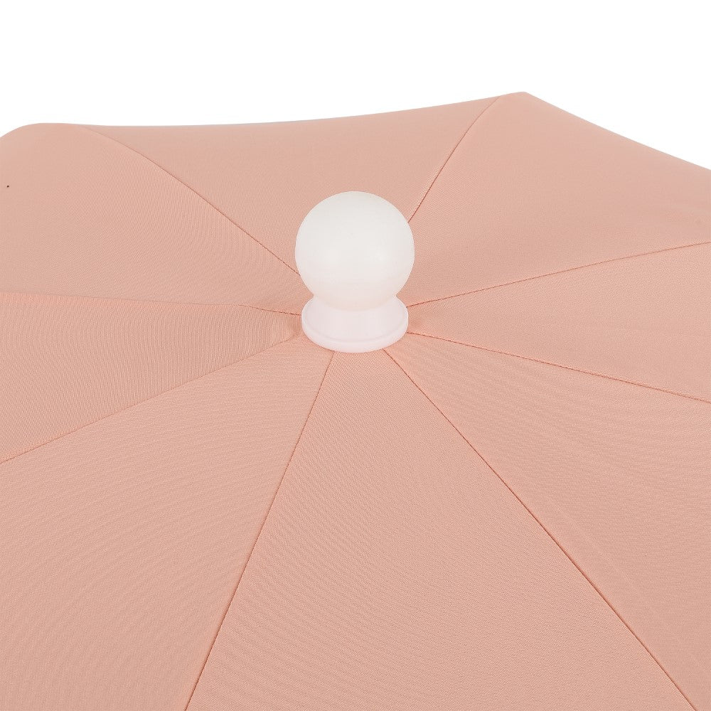 Terra 6.5 ft. Classic MidCentury Scalloped Fringe Market Beach Umbrella