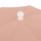 Terra 6.5 ft. Classic MidCentury Scalloped Fringe Market Beach Umbrella
