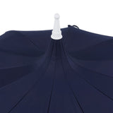 Maple 8 ft. Classic Coastal Scalloped Lotus Pagoda Market Patio Umbrella with Auto-Tilt Crank Wind Vent and UV Protection