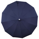 Maple 8 ft. Classic Coastal Scalloped Lotus Pagoda Market Patio Umbrella with Auto-Tilt Crank Wind Vent and UV Protection