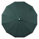 Maple 8 ft. Classic Coastal Scalloped Lotus Pagoda Market Patio Umbrella with Auto-Tilt Crank Wind Vent and UV Protection