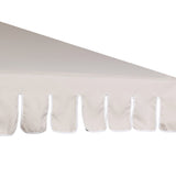 Riverstone 8.5 ft. Classic Castle Scalloped Market Patio Umbrella with Auto-Tilt Crank Wind Vent and UV Protection